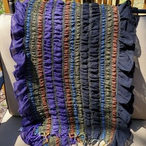 🛍Scrunchy feel scarf, multicolored, worn once